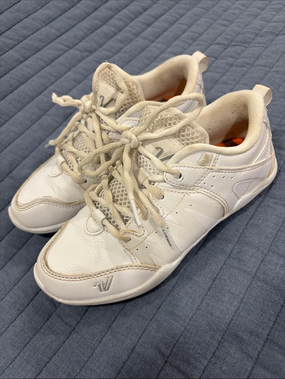 Varsity White Leather Cheer Shoes for Girls
